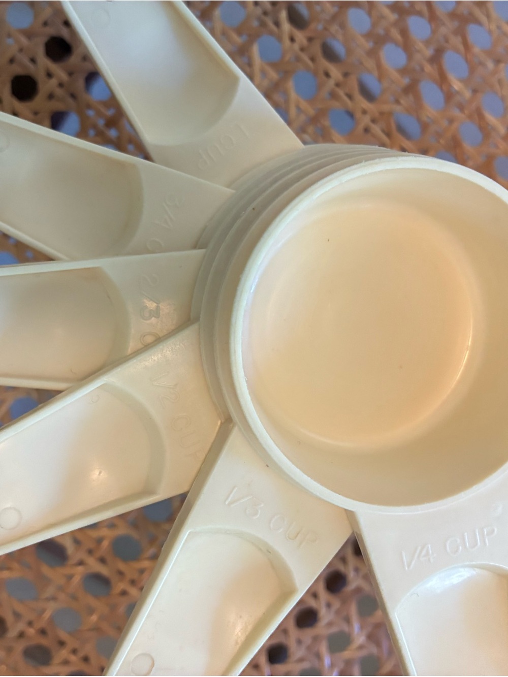 Tupperware Cream Measuring Cups Set - Stackable